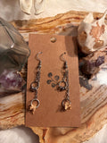 Snake Vertebrae Hoop Earrings