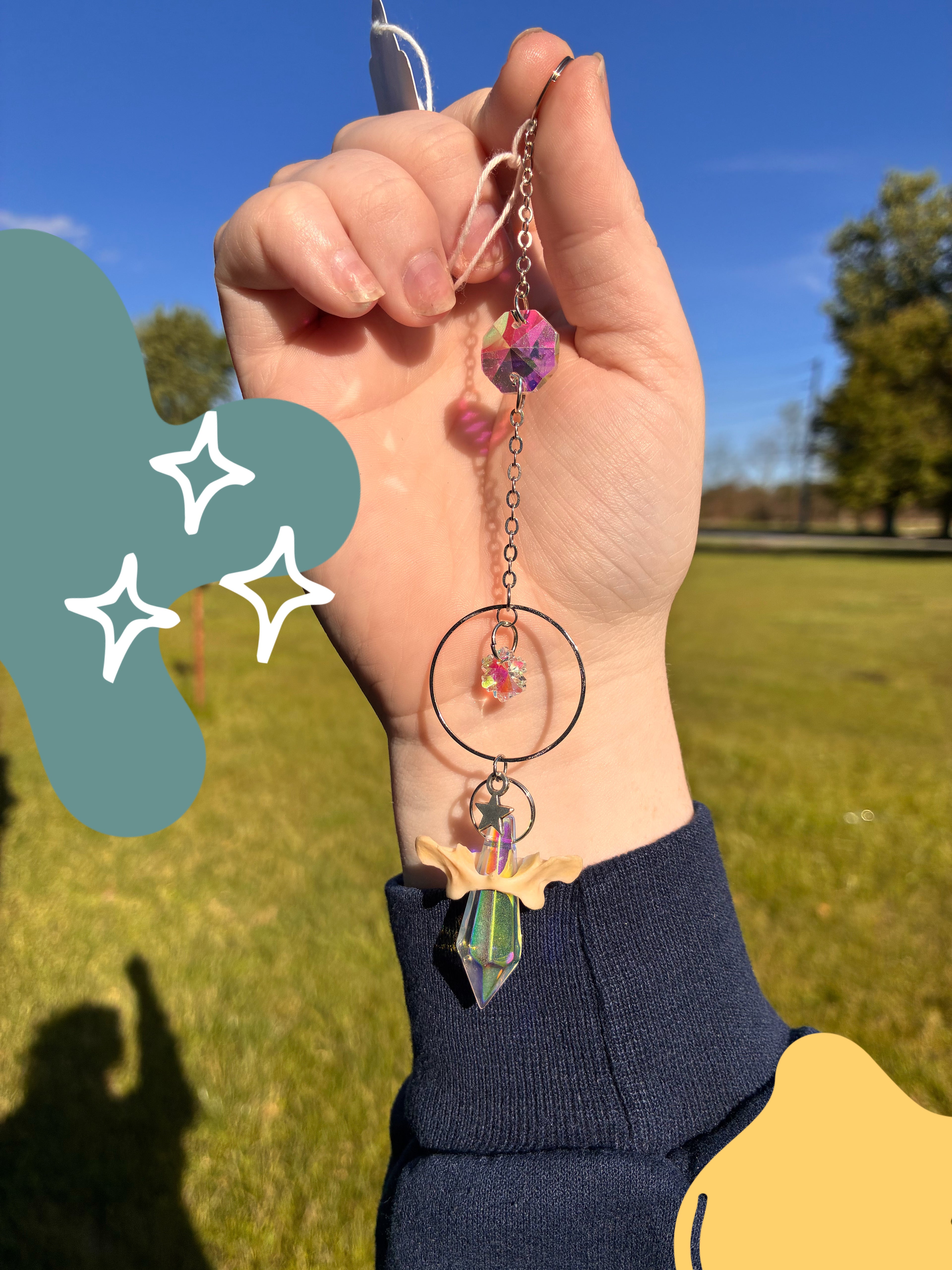 Vertebrae Flower Suncatcher
